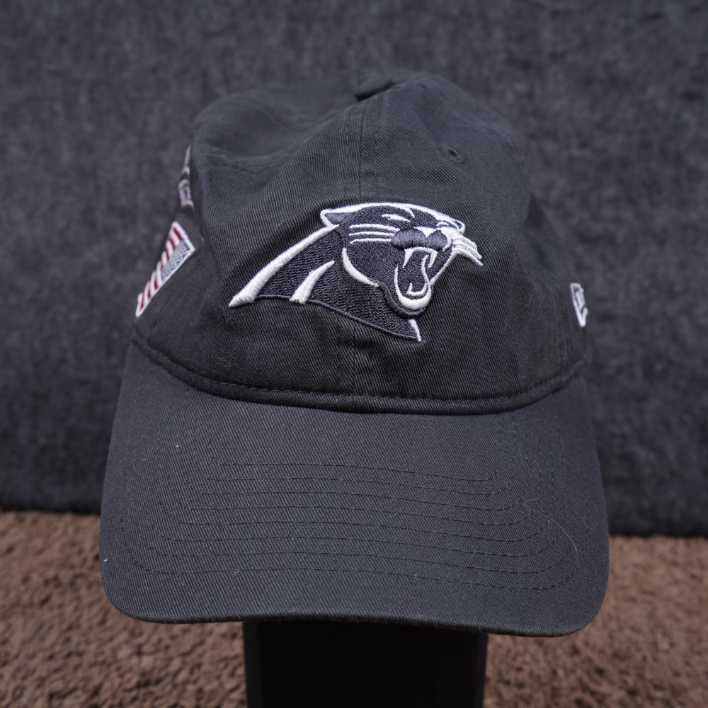 New Era Carolina Panthers Salute to Service Hat Women OSFM Black Excellent NFL